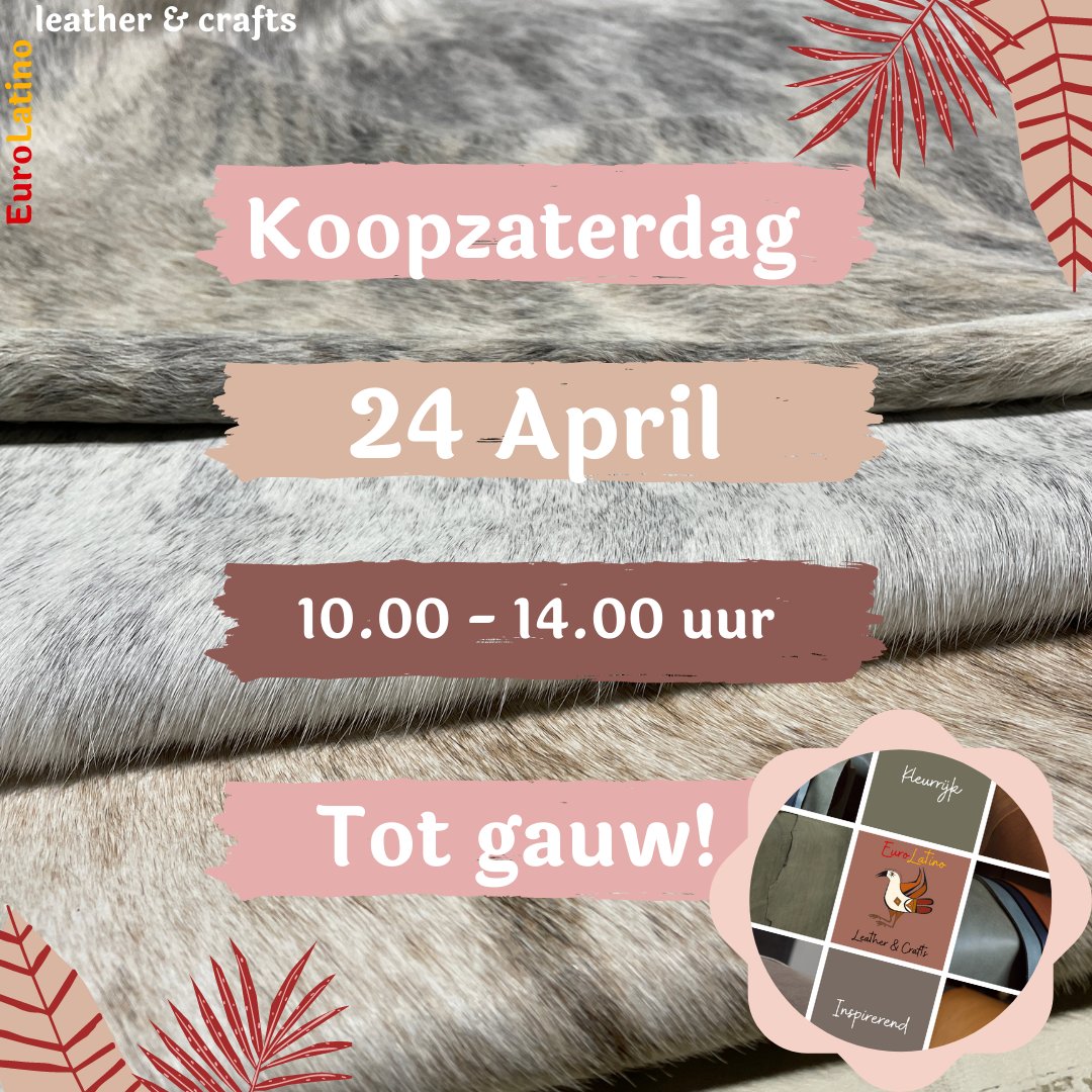 EuroLatin0's tweet photo. Morgen zijn we geopend van 10.00 tot 14.00❣️ 😀 Alvast een heel fijn weekend toegewenst en tot gauw!🤗 #zaterdag#weekend#shoppen#leer#leather#inspiratie#creatief#hobby#tassen#sneakers#accessoires#schoenen#zwolle#hanzestadzwolle#zwollecity#hanzesteden#Overijssel#welkom https://t.co/dXBVil86ZH