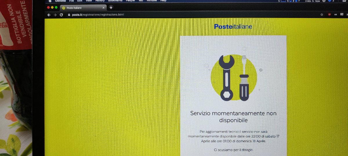 iLeoLion's tweet photo. @PosteNews Ragazzi peró questo non é possibile....
Avete il sito in manutenzione dal 17 Aprile!? https://t.co/r5fGa37x5T