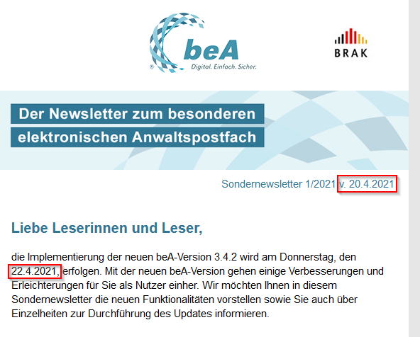 Nett vom #brak einen Tag vorher mitzuteilen, dass man am nächsten Tag aktualisiert haben muss, weil man sonst selbst die Brak-Nachrichten lesen kann, die diese Info enthalten #fail