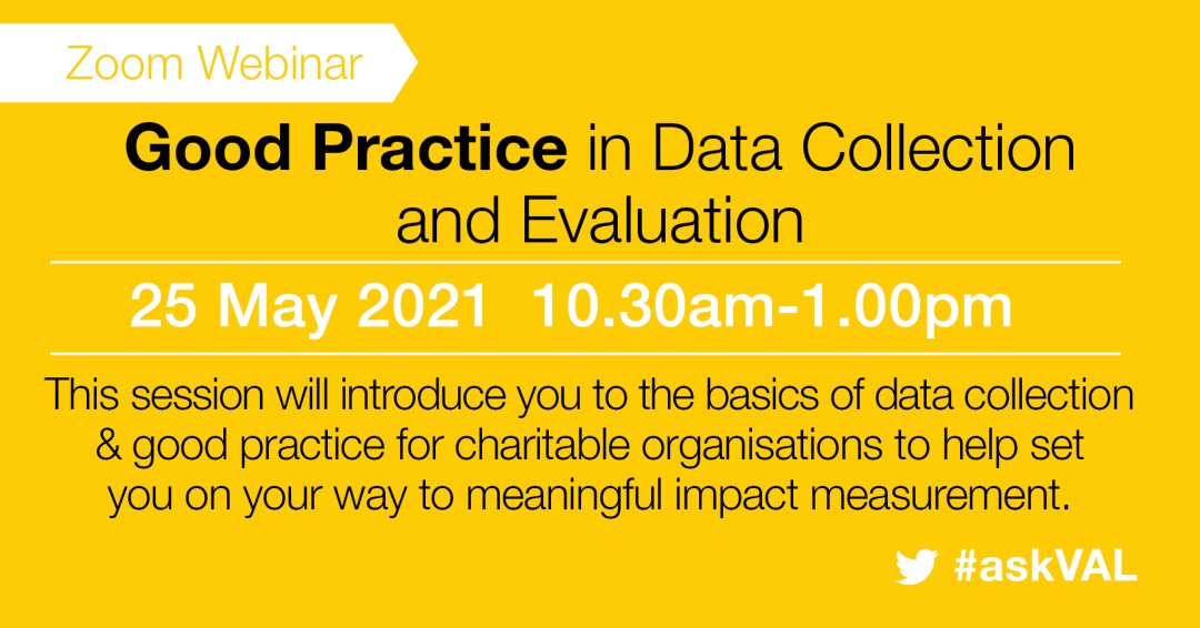 valonline's tweet image. VAL TRAINING⬇️ 
Learn the basics of data collection and evaluation and good practice for charities in this online session. Book your place now: valonline.org.uk/event/2021/05/…
#askVAL #training #datacollection #VCSE