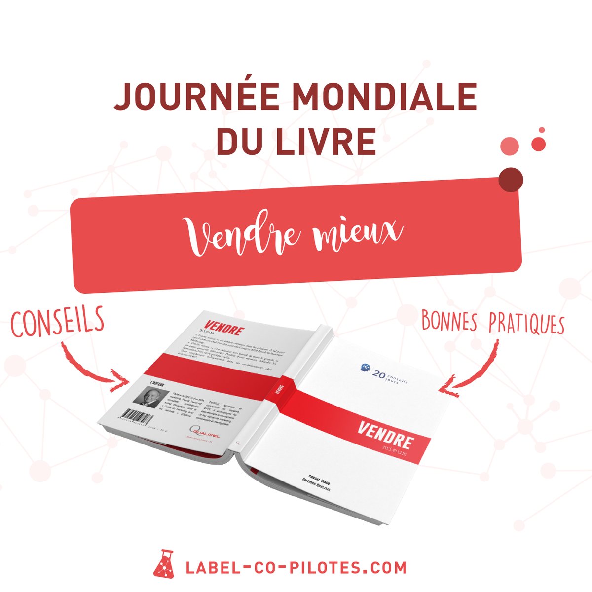 La Journée Mondiale du Livre 📖c'est aujourd'hui ! Pour l'occasion, nous vous conseillons la lecture de "Vendre mieux" écrit par Pascal Viaud ! 👨‍💼

Et vous, quels livres nous conseillez-vous en cette journée mondiale du livre ? 🤔