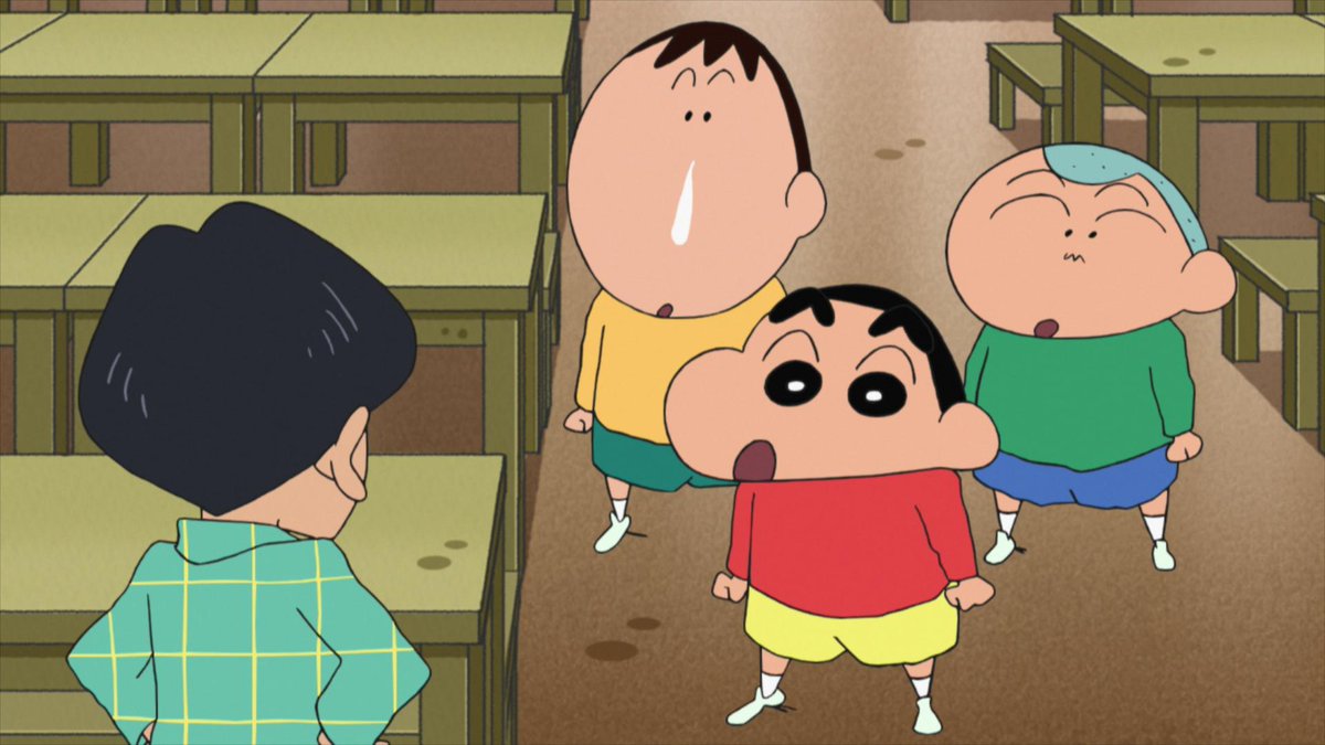 クレヨンしんちゃん 公式 あした夕方4時30分からは クレヨンしんちゃん あしたは 豪華コラボ マカロニえんぴつ しんちゃんだゾ 音楽の方向性の違いでもめている マカロニえんぴつ のメンバーに出会う 小学一年生のしんのすけたちは