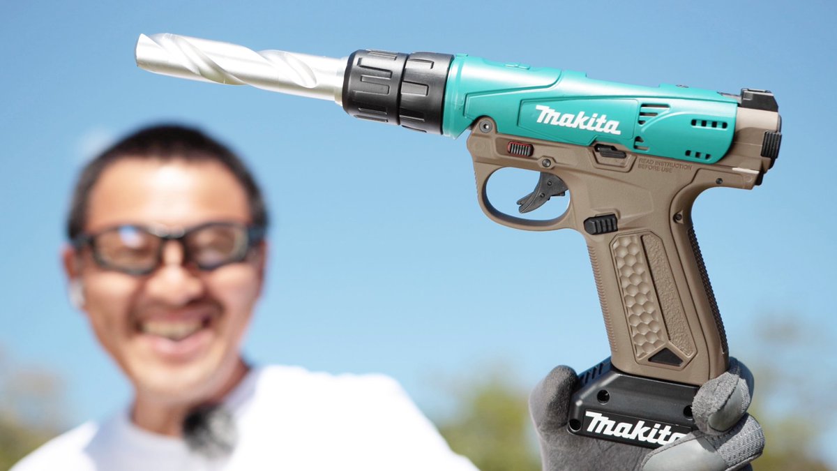 ガスガン　アクションアーミー　ガスブローバックドリルガン　マキタ電動工具風