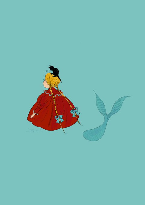 「bow mermaid」 illustration images(Latest)