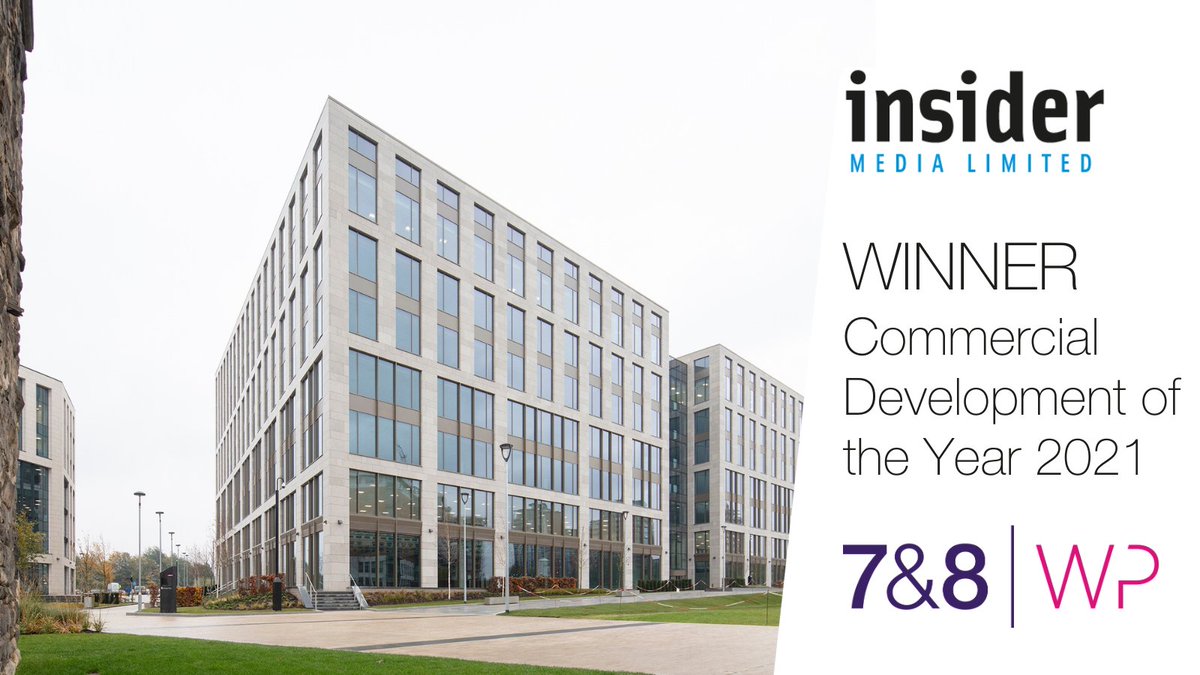 We’re extremely excited to have won 'Commercial Development of the Year' for 7 &amp; 8 Wellington Place in the <a href="/insideryorks/">Insider</a> Yorkshire Property Industry awards! 
#commercialproperty #commercialdevelopment #commercialdevelopmentoftheyear #developmentoftheyear #winner #leeds