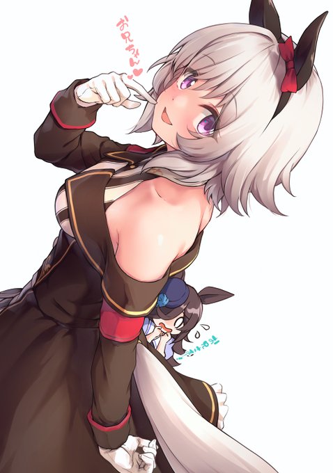 「またカレンのこと見てたでしょ～?」 
#ウマ娘 #カレンチャン 