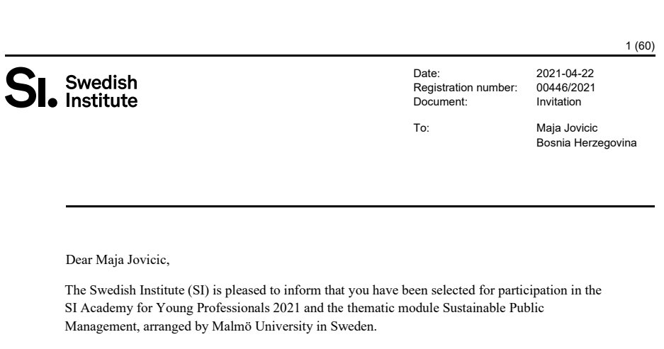 majajovicicbl's tweet photo. So thrilled and excited to have been accepted for the #SAYP module on #Sustainable #Public #Management! Can't wait to get started 🚀 https://t.co/k4RMrYCvIj