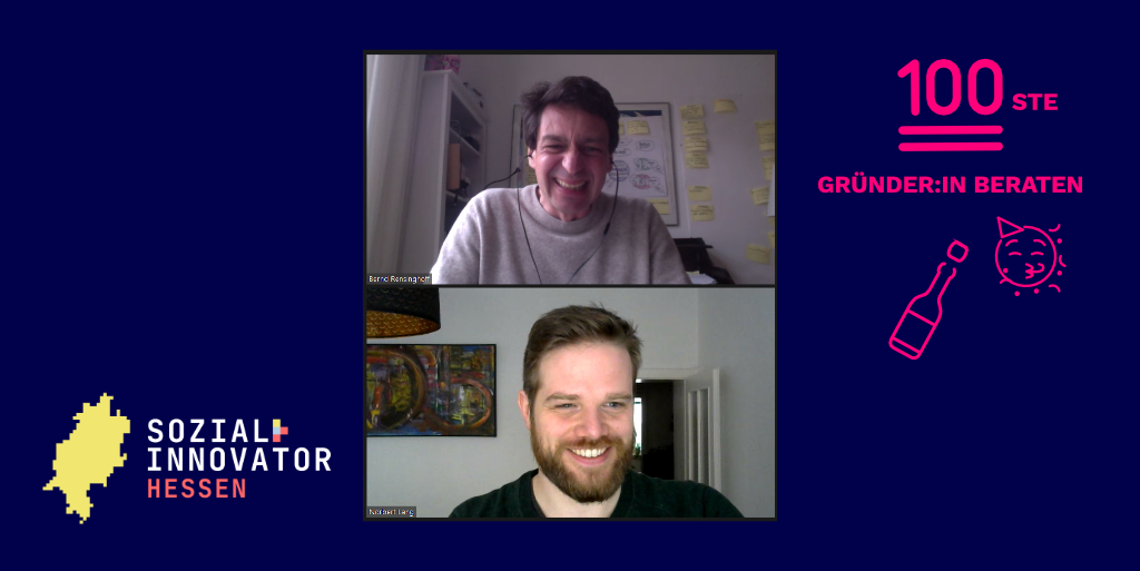 Schon 100 Gründer:innen wurden im Sozialinnovator-Programm beraten! 🥳
Bernard Rensinghoff ist der 100. Gründer: "Toll, dass ich jetzt im Sozialinnovator-Programm bin. Genau der richtige Moment, um mit Eurer professionellen Unterstützung jetzt richtig durchzustarten."🚀
#SocEnt