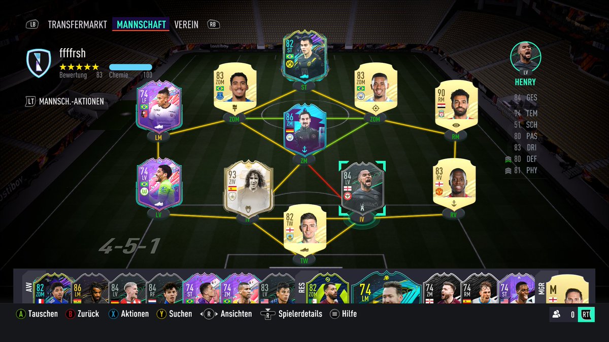 NastyDemon2's tweet photo. #SheeshTeam #PCshare @sheeshTUBE Das ist mein Team!Alles untrade ausser Allan, Wan-Bissaka und Pope.Mein budget ist 200k.Danke im Voraus https://t.co/v9b9yhWMM2