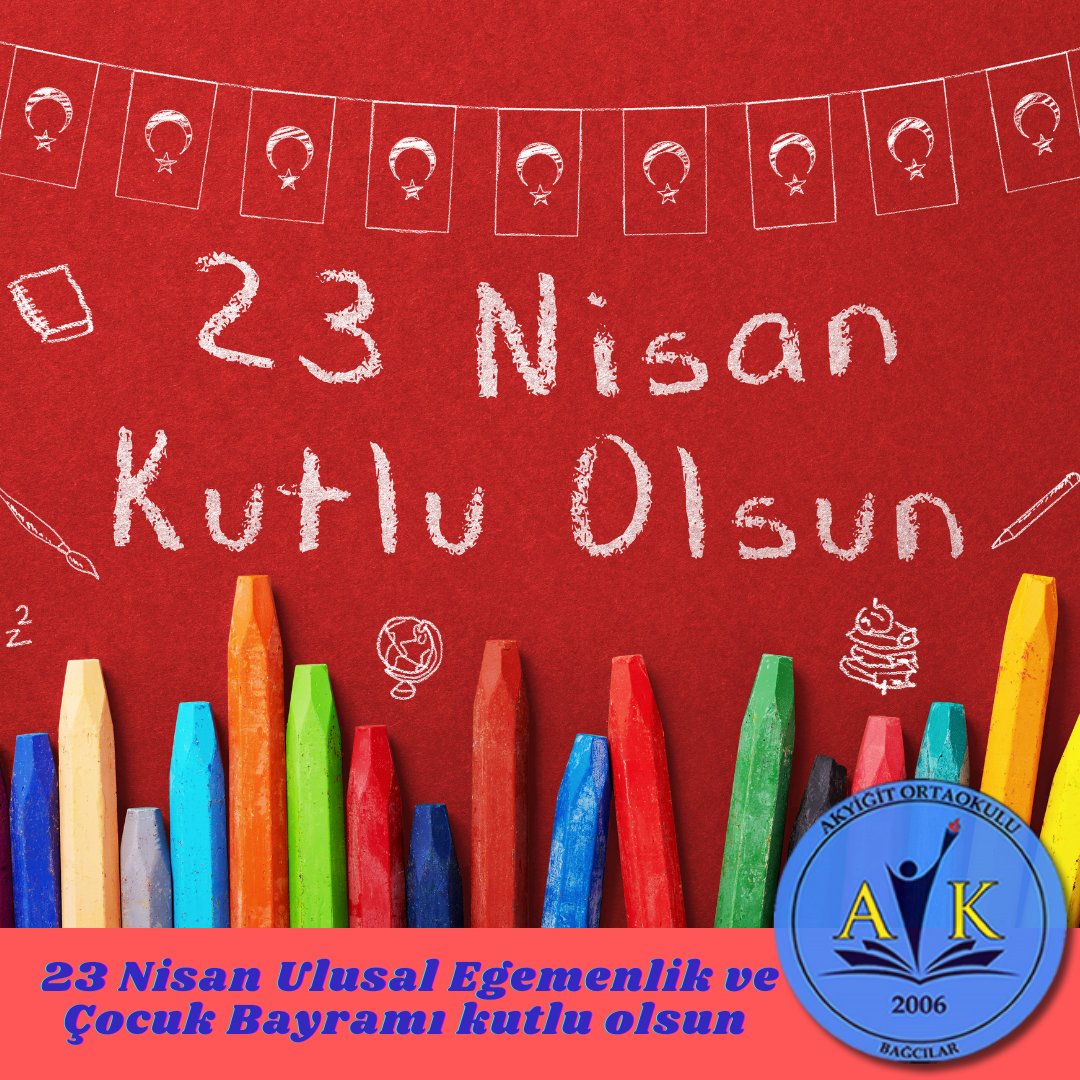 Atatürk'ün geleceğimiz çocuklarımıza  armağanı 23 Nisan Ulusal Egemenlik ve Çocuk Bayramımız kutlu olsun. 🇹🇷🇹🇷🇹🇷