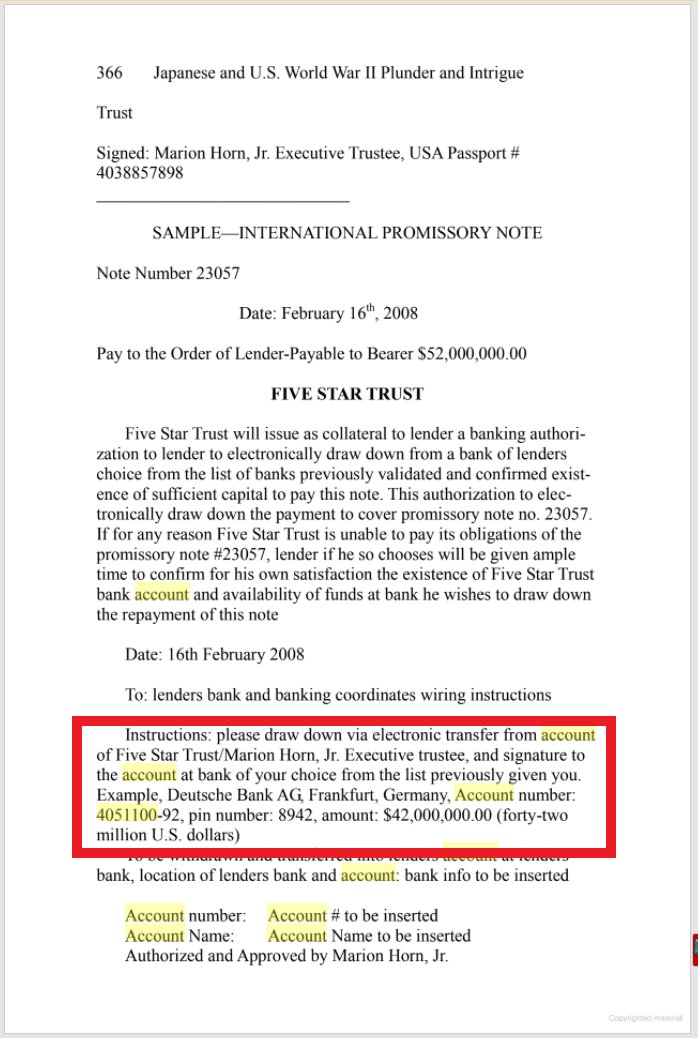 So why does Five Star Trust sound familiar? As  @JvanLogg pointed out yesterday, the account number Sexwale "revealed" yesterday was linked to a Five Star Trust scam.(Yes, that is the PIN for a $42m account, in a letter) https://twitter.com/JvanLogg/status/1385231556411891721