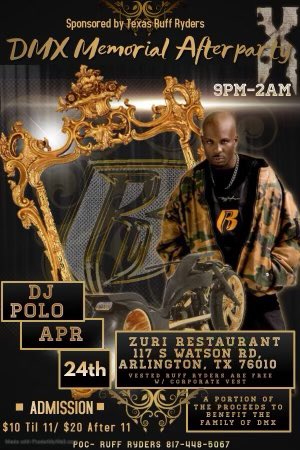PoloRush1's tweet photo. @hot97media  🗣️🗣️🗣️ 🔶 ATTENTION 🔶

⭕ UPDATE! ❇️ WE'RE PARTYING ❇️

‼️ DMX Charity Party @ ZURI LOUNGE 117 S. Watson Rd. in Arlington inside and outside (Pool Area) of the Lux Hotel w/Live Sounds by The World Renowned DJ Polo in the Mixx...9pm-2am $10 b4 11pm $20 after 11pm https://t.co/fmjI4bAUcN