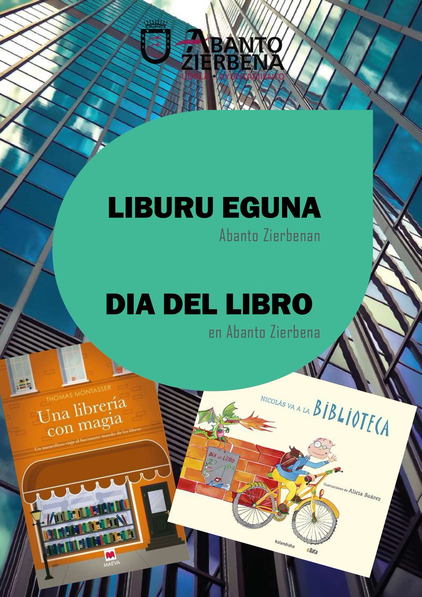 AbantoZierbena's tweet image. 📚🐉 EN ABANTO ZIERBENA CELEBRAMOS EL DÍA INTERNACIONAL DEL LIBRO 2021

📆📖👀 Desde el 23 de abril al 10 de mayo, en nuestras dos bibliotecas se podrá visitar una Exposición Bibliográfica Temporal en torno al libro, la lectura y la escritura.

👇