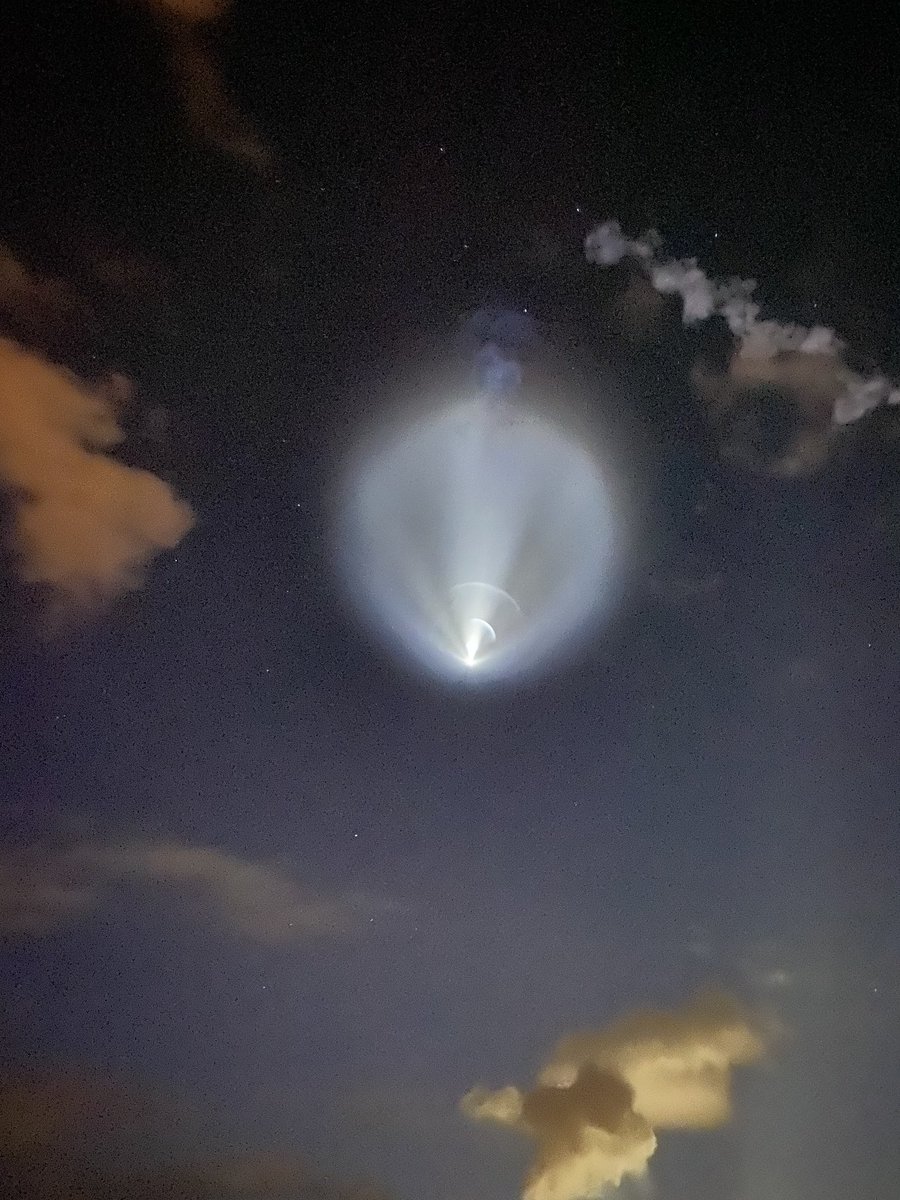 Falcon 9 fireworks over the Cape.