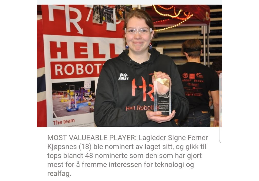 hell_robotics's tweet image. Happy Birthday, Signe 👏 Signe is one of the founders of Hell Robotics and she left her mark on the team with her efforts to promote interest in technology and science in our community and elsewhere. #morethanrobots #omgrobots #FIRSTinspires #FIRSTrobotics