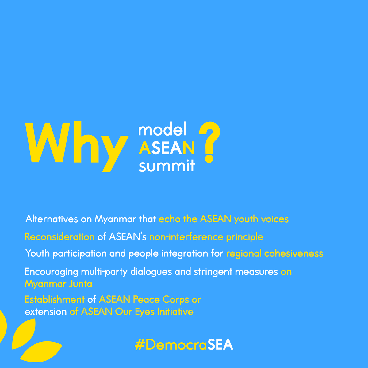 themovementmm's tweet photo. [THREAD] The Special #ASEANSummit for #Myanmar will be held on 24th April 2021. On the same date, youths of ASEAN will be discussing the Myanmar Crisis at the #ModelASEANSummit. See thread for more details 👇 https://t.co/Ab9g4QuEHM