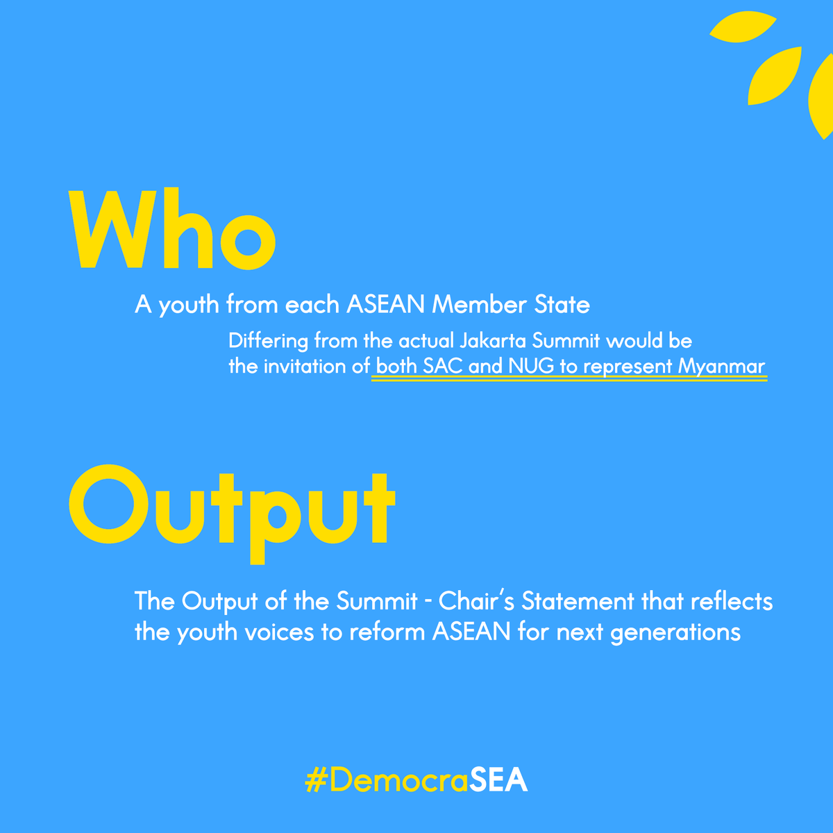 themovementmm's tweet photo. [THREAD] The Special #ASEANSummit for #Myanmar will be held on 24th April 2021. On the same date, youths of ASEAN will be discussing the Myanmar Crisis at the #ModelASEANSummit. See thread for more details 👇 https://t.co/Ab9g4QuEHM