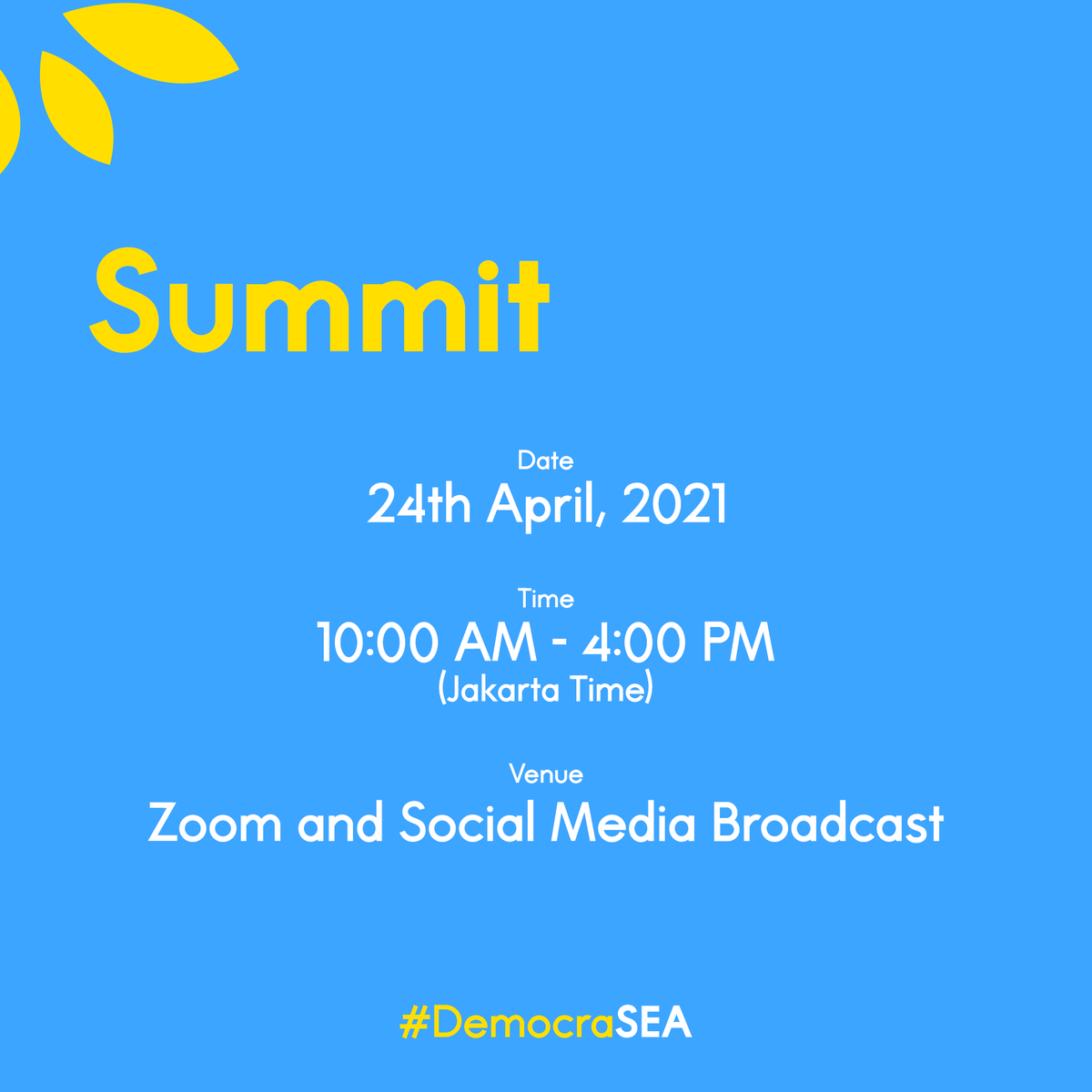 themovementmm's tweet photo. [THREAD] The Special #ASEANSummit for #Myanmar will be held on 24th April 2021. On the same date, youths of ASEAN will be discussing the Myanmar Crisis at the #ModelASEANSummit. See thread for more details 👇 https://t.co/Ab9g4QuEHM