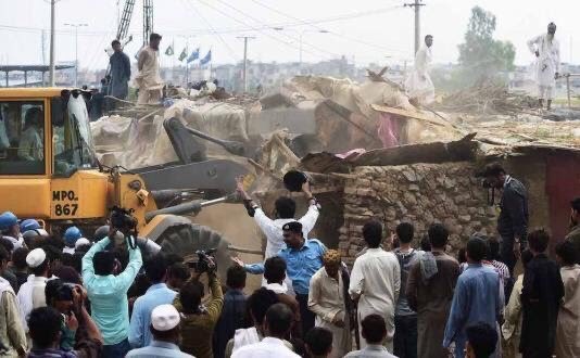 This is not Switzerland. It’s people being kicked out of their homes in Islamabad.