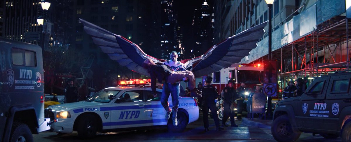 marveleann's tweet photo. TFATWS SPOILERS #FalconAndWinterSoldierFinale #TheFalconandTheWinterSoldier 
.
.
"that's the black falcon there! i tell you!" 

"nah, that's CAPTAIN AMERICA." https://t.co/PnTFt9xiJk