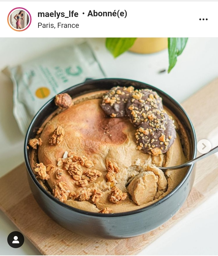 Autre recette sucrée issue du compte Instagram de maelys_lfe : une sorte de "porridge pâte à cookie crue" vegan ! Pour le "flaxseed" : prenez simplement des graines de Chia ou graines de lin moulues !