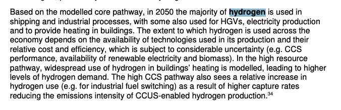 Interesting to see that the UK govt does not expect hydrogen to be used widely for heating, in its core modelling pathway to cutting emissions 78% by 2035(it does model an alternative "high resource" pathway where hydrogen heat is widespread) https://www.legislation.gov.uk/ukia/2021/18/pdfs/ukia_20210018_en.pdf