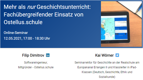ostellus_de's tweet photo. Wir laden Euch herzlich zu unserem nächsten Online-Seminar am 12.05.2021 ein!

Vielen dank @Woe_Real, dass Du wieder dabei bist!

Jetzt anmelden unter: https://t.co/v63kKnkfDk

#zeitgemäßeBildung #fl_seminar #twlz #BayernEdu #NRWedu https://t.co/HApBNiP6jw