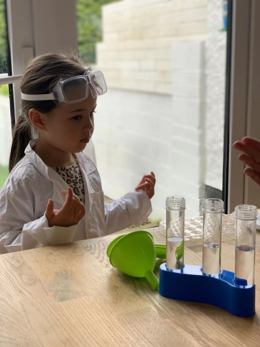 Dcareerprincess's tweet photo. Raising a princess who loves science is so much fun! Jade love chemistry, geology and physics... her love of projectiles has me worried though! Hahaha #notjustaprincess #girlsinstem #girlsinscience #girlsinchemistry https://t.co/dfwPOuxPwE