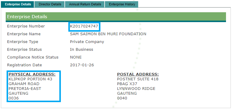 This "Sansaimon B Muri Foundation Pty Ltd" shares a premises with "SBM Private Equity Fund Pty Ltd", another organisation Fondse is linked to as a former director.They share more than just an address - notably the directors.