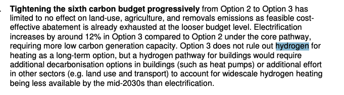 A key issue for hydrogen heat is that low-carbon hydrogen isn't expected to be available at scale by the mid-2030s, according to the UK govt https://www.legislation.gov.uk/ukia/2021/18/pdfs/ukia_20210018_en.pdf