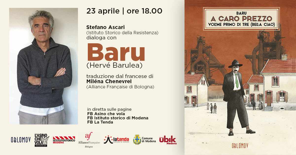 Oggi alle 18.00 in diretta con #Baru e il suo libro "A caro prezzo", primo volume della trilogia "Bella Ciao" <a href="/oblomovedizioni/">Oblomov Edizioni</a>