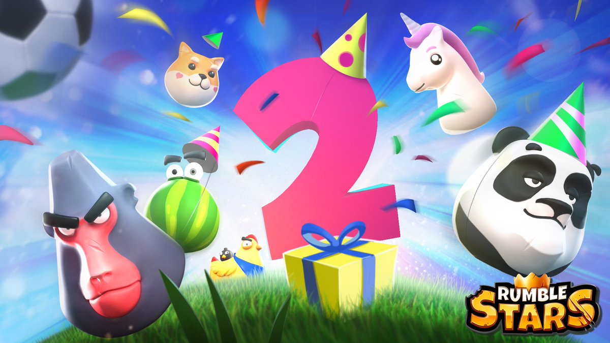 In order to celebrate the <a href="/RumbleStars/">Rumble Stars Football ⚽️</a> anniversary, a new team tournament will be played in the coming days 👀

24 teams will battle to win the prize of 10 000 gems 🔥