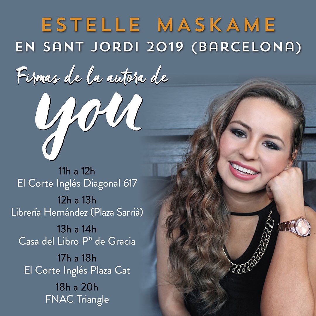 Happy #StJordi - happy memories with @EstelleMaskame and @Planetadelibros from 2019. What an experience! 💕🌹📚
