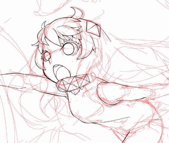 今描いてるの。遅くなって申し訳ありません。何もなければ来週中ほどには納品できるかと。 