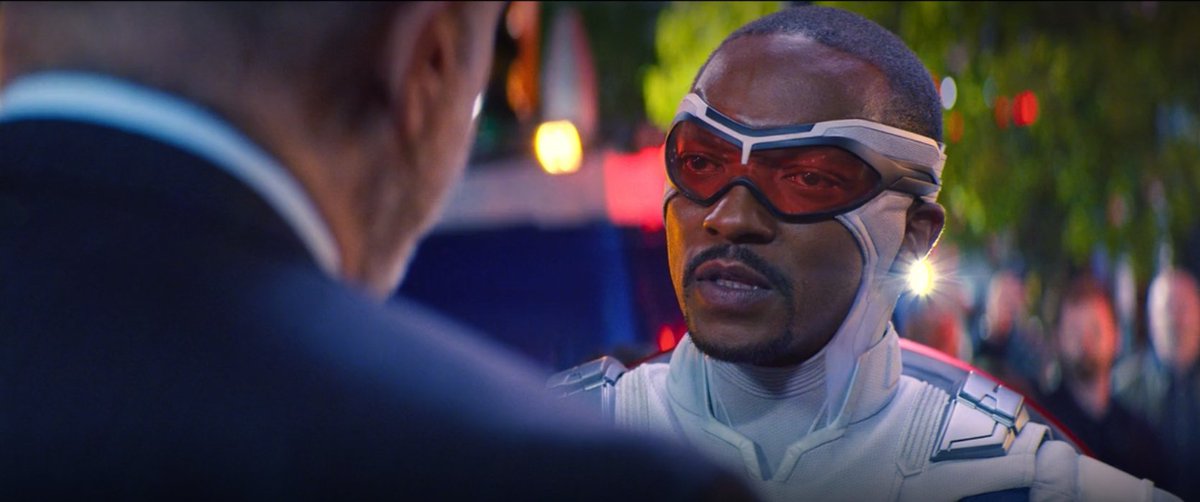 EDITRON_YT's tweet photo. Not a single person was shown to "judge" Sam as the new Captain America because he is black! You didn't show a single person against it! PEOPLE CHEERED HIM! And the Senator didn't even comment on it! https://t.co/Q84RTQZsz5