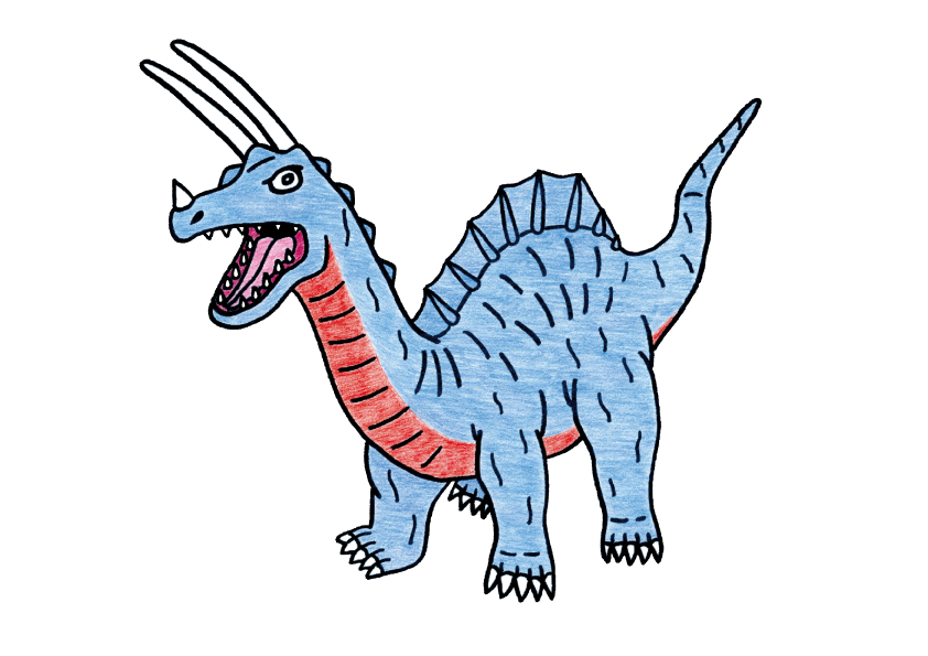 古代角竜 アガタロス ウルトラ怪獣 Png 本日は ドラゴンの日 なので 50年前の同日に放送された 帰ってきたウルトラマン 第4話に登場したドラゴンっぽいフォルムの古代怪獣キングザウルス三世のイラストをうp ザンドリアスの日 があるなら キング