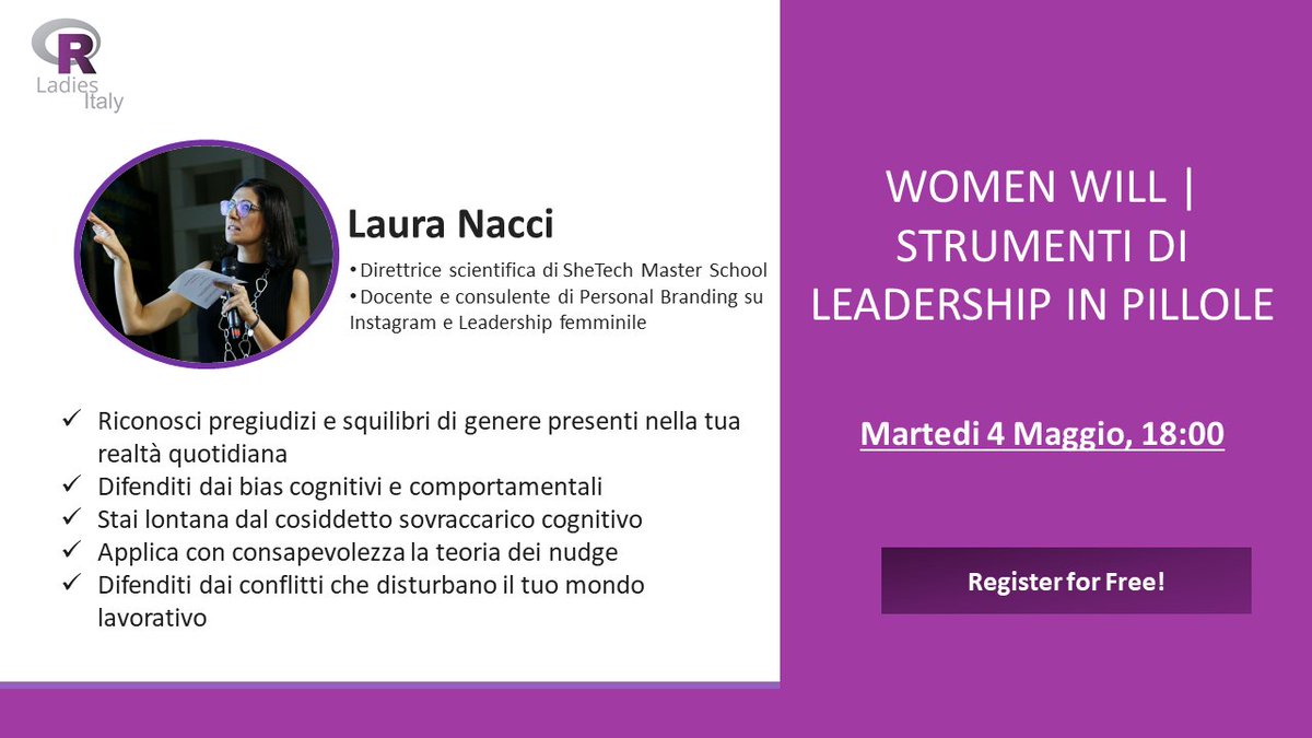 R-Ladies Bari tweet media