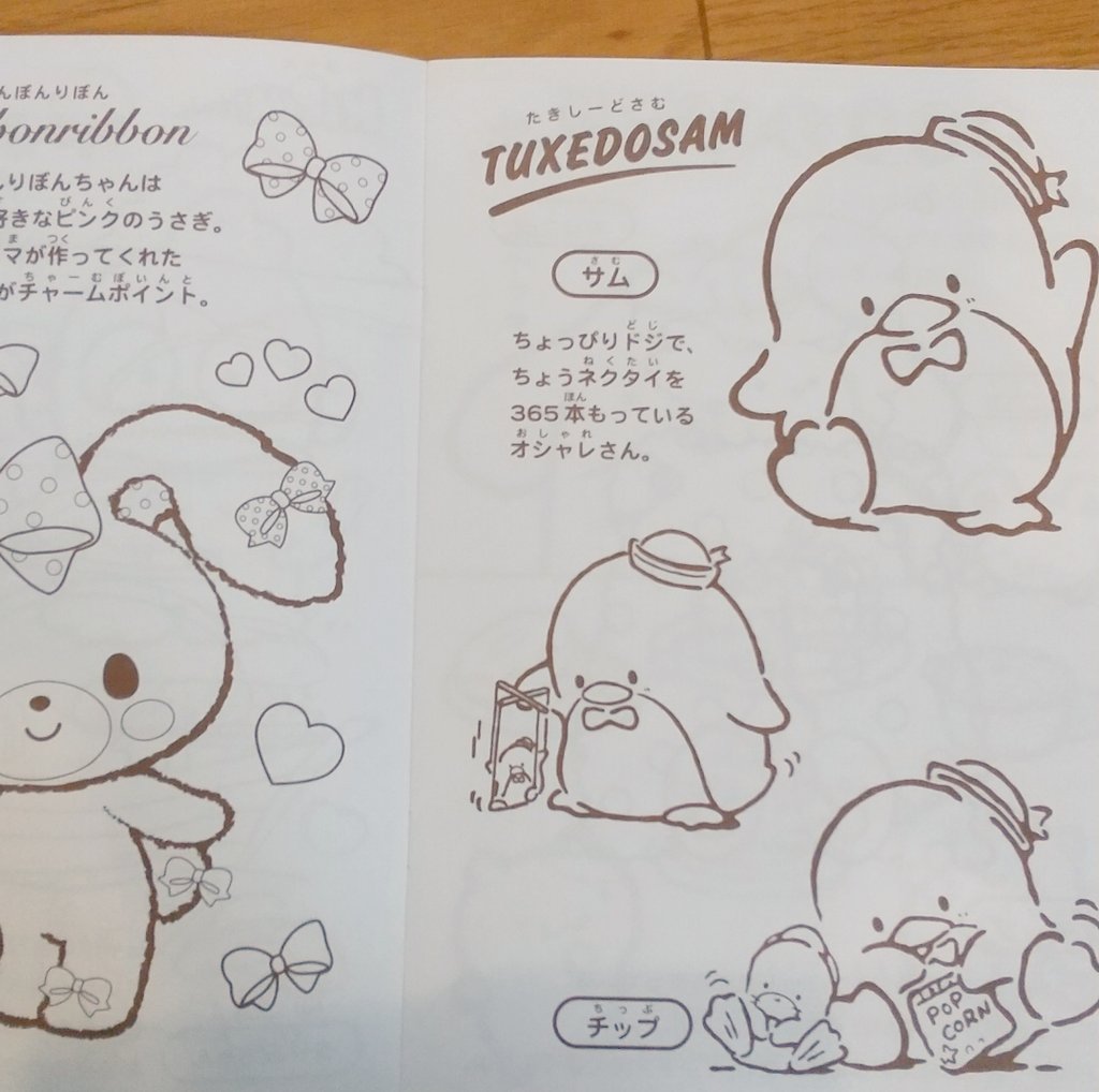 Aoing Jr完乗済ol キャンドゥで買ったサンリオキャラクターズぬりえ キャラクターが割とマイナーまでいるし キャラ紹介付きだから名前やプロフィールもわかって素敵 サンリオオタクのママ歓喜 T Co Vtyxr9grjt Twitter