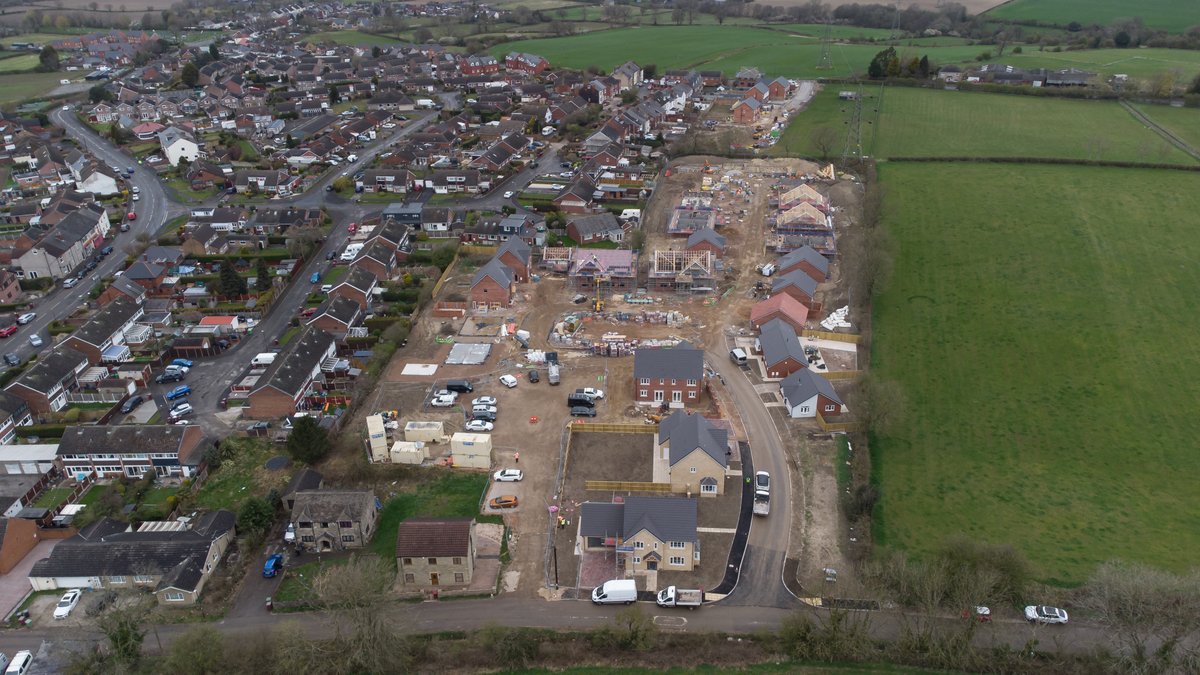 continued from our last post: some more progress and drone pics. #rockliffehomes