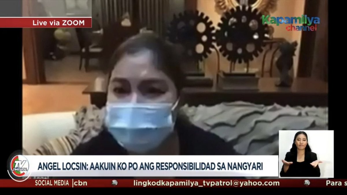 Damn this Angel Locsin interview is heartbreaking. Condolences to the  family of the guy who died. 💔
