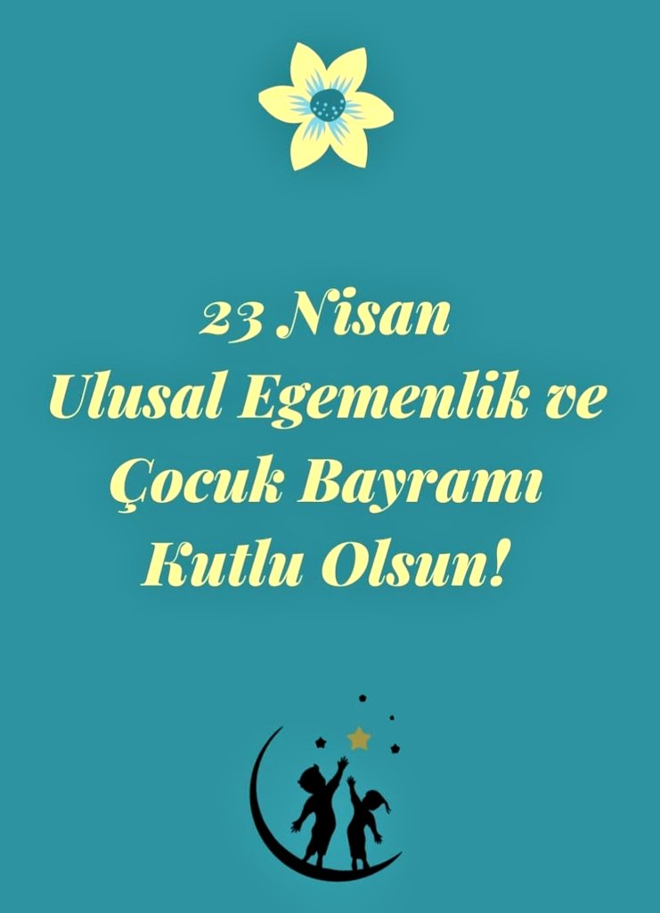 23 Nisan Ulusal Egemenlik ve Çocuk Bayramı'mız kutlu olsun!! 🇹🇷
#23NisanUlusalEgemenlikveCocukBayramı
#23NisanKutluOlsun
#bihayalimizvar