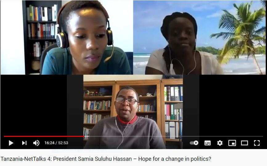 Jetzt online: #TanzaniaNetTalk: "Präsidentin Samia Suluhu Hassan: Hoffnung für eine neue Politik?"

(Außen)Politische &amp; Feministische Sicht von 
Mohammed Khelef Mohammed &amp; <a href="/MikocheniReport/">Elsie!</a>: youtube.com/watch?v=sbO16O…

Moderation: Aneth Lwakatare-Thumm (Tanzania-Network.de)