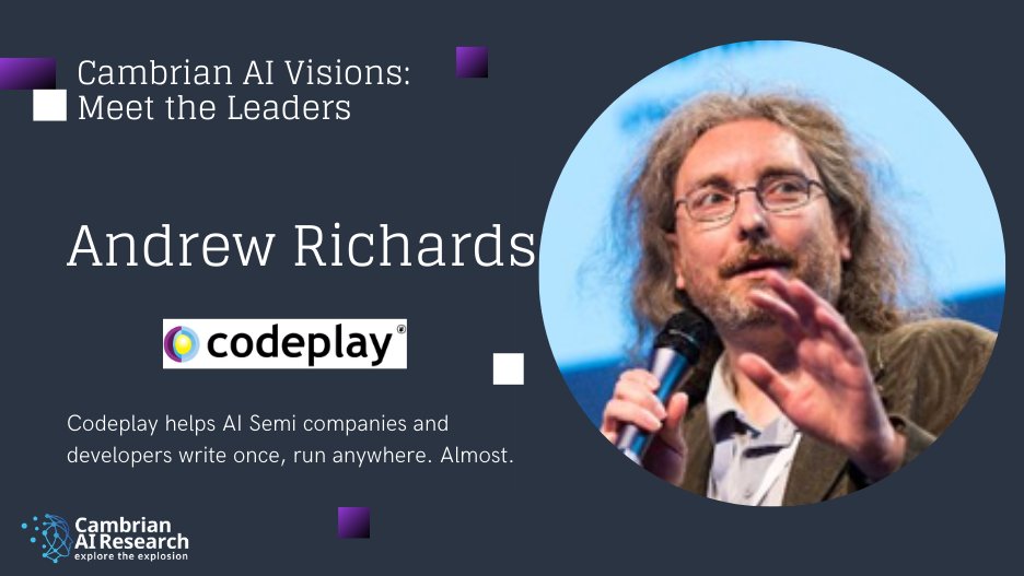 karlfreund's tweet image. I am diving more deeply into the software side of #AI lately, and found the folks at #Codeplay.  Write once, run anywhere, open SYCL-based tools.  See my short interview with the CEO: cambrian-ai.com/video-chats-wi…