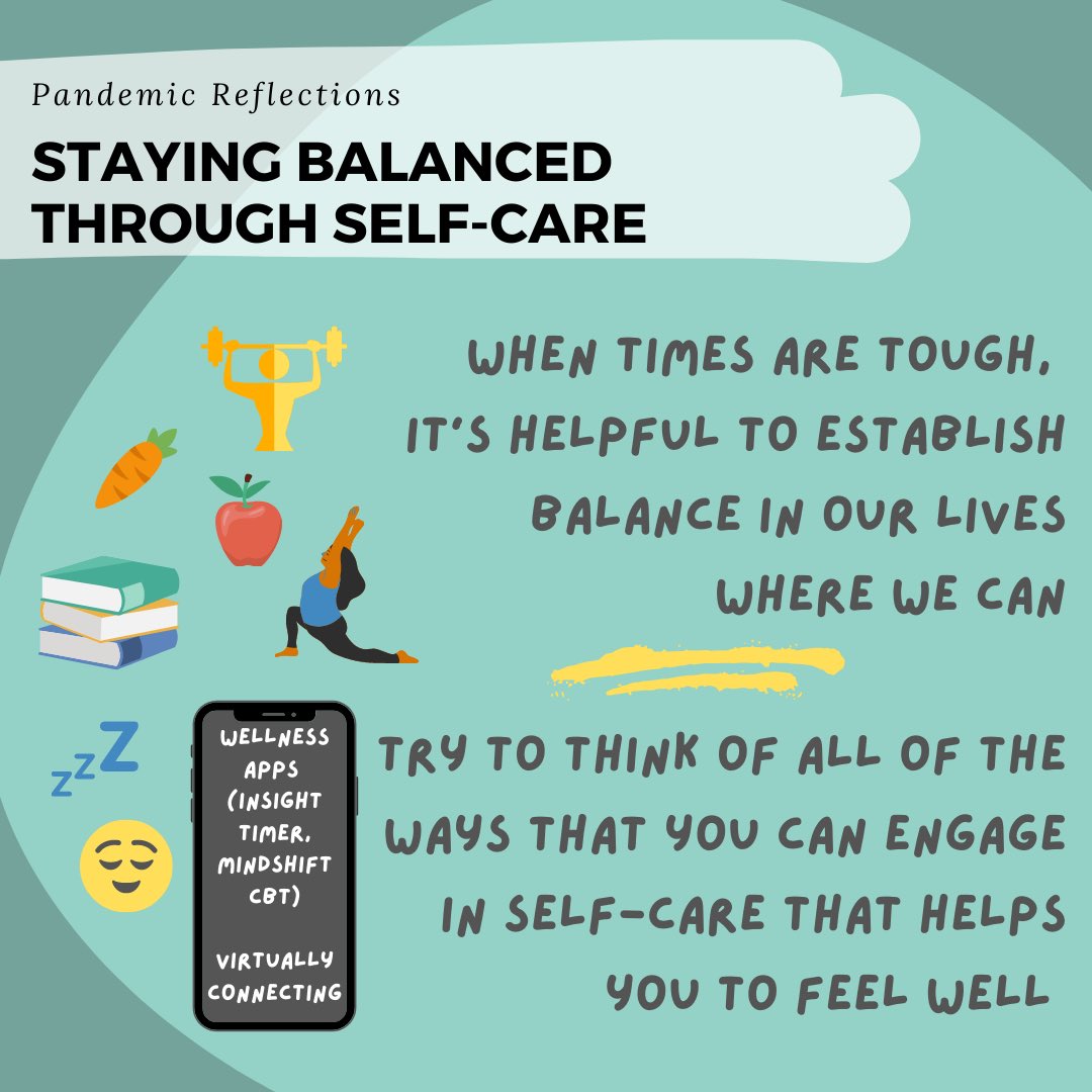CPOP_QPsych's tweet image. A final theme from our team’s #PandemicReflections was staying balanced through self-care. Self-care is not one size fits all, but it can be helpful to find things which make us feel balanced and well. 🙂 Try out this app from Anxiety Canada: anxietycanada.com/resources/mind…