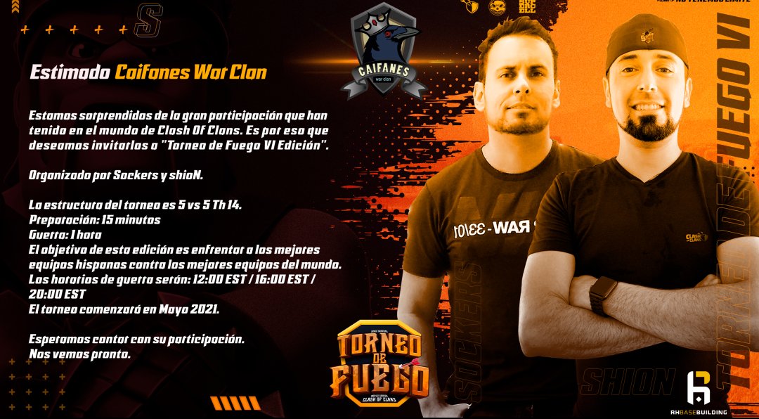 Muchas gracias por la invitación y la confianza, estamos muy agradecidos <a href="/shioNwu/">shioN🔥</a> y  <a href="/Sockers_/">Sockers SU</a> daremos lo mejor 🔥☔

<a href="/vargas_DP/">Danny vargas</a> <a href="/shadowopi/">shadow</a> <a href="/RomyV_Artemisa/">°°°ΛЯƬΣMIƧΛ°°°🏹</a> <a href="/BiLCoC/">Bil</a> <a href="/FialhoFT/">Fialho</a> @george87011088