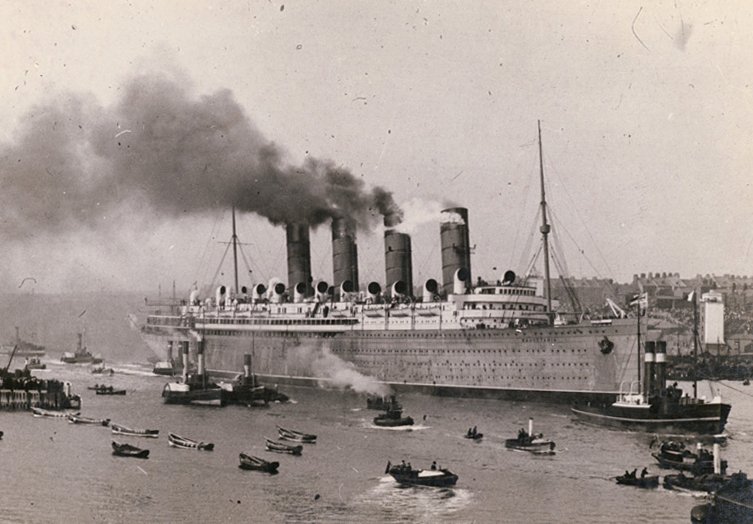 En 1903, l'industriel décide donc de mettre en chantier deux grands paquebots : le Lusitania (celui-là même qui sera torpillé par un sous-marin allemand en 1915) et le Mauritania.