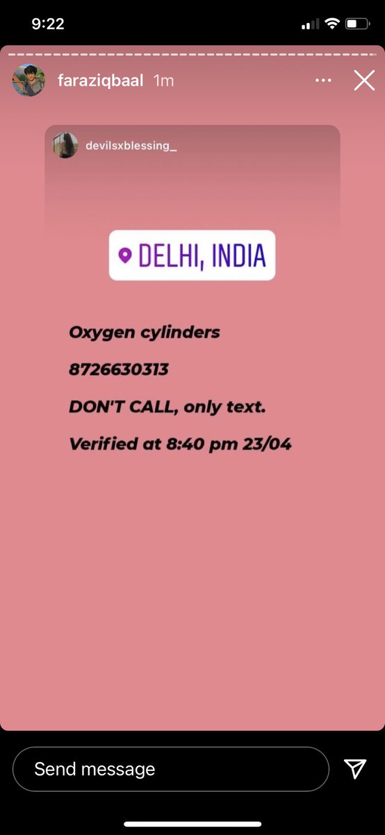 killTMpls's tweet photo. Oxygen in delhi, recently verified leads, amplifyy https://t.co/fjOgxjKAle