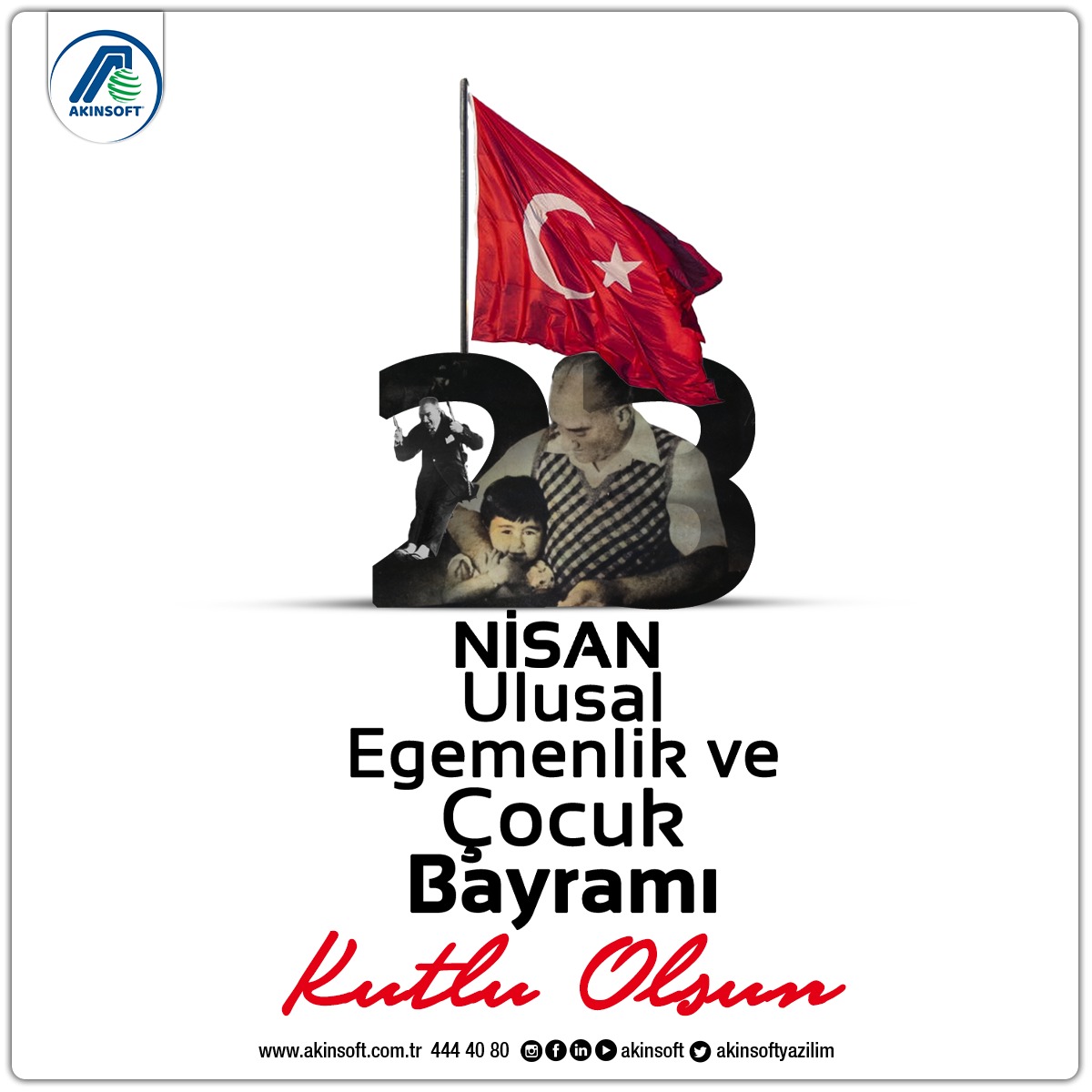 izmirakinsoft's tweet photo. 23 Nisan Ulusal Egemenlik ve Çocuk Bayramı Kutlu Olsun
#23Nisan #23NisanUlusalEgemenlikveCocukBayramı #23NisanKutluOlsun #akinsoft https://t.co/4bvgZZiZn7