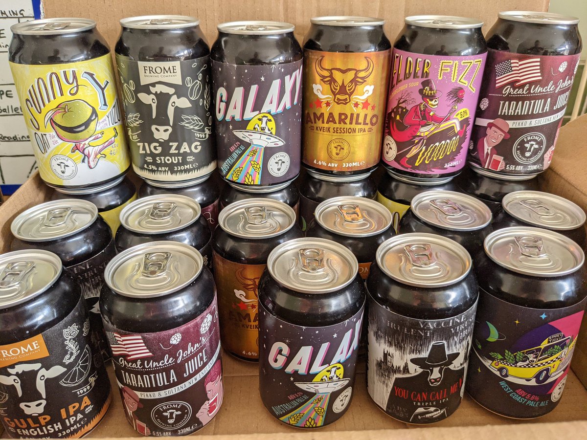 thegreatstudin1's tweet photo. Perfectly timed delivery for the weekend! Big thanks to the @BrewskiPodcast and @FromeBrewCo https://t.co/cbVzCJsynK