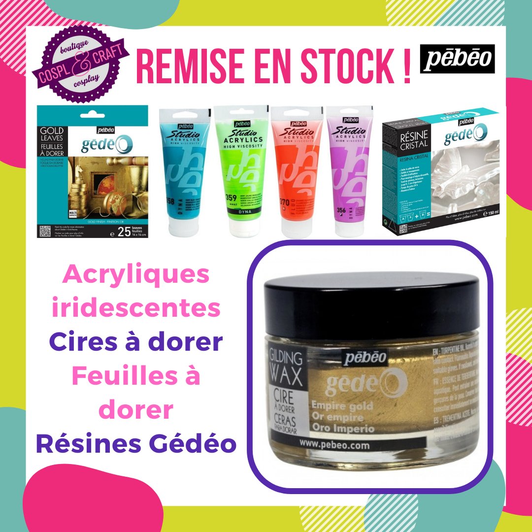 Remise en stock de produits sur le site !
N'hésitez pas si vous avez des questions sur ces gammes 😀
#acrylique #cireadorer #résine #silicone #latex #cosplay #craft